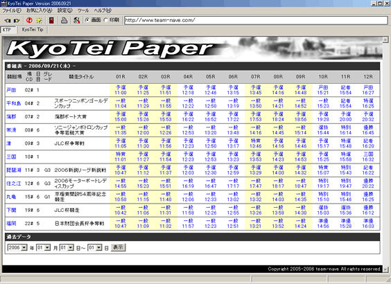 BoatRace/KyoTei Paper ���C�����